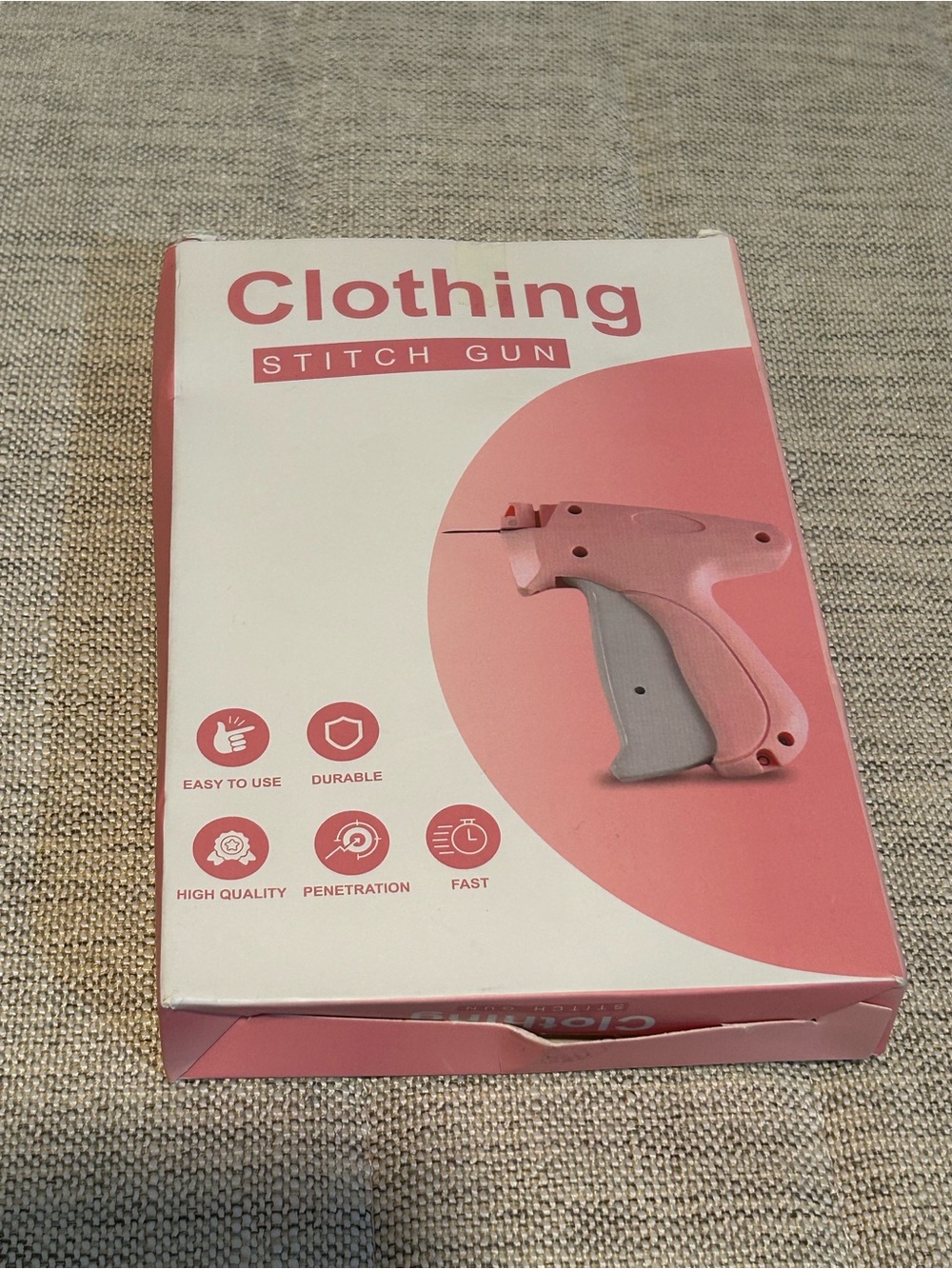 Clothing Stitch Gun - Pink and Gray